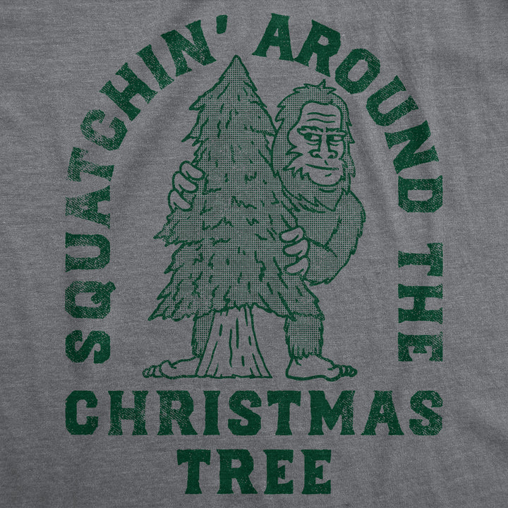 Squatchin Around Christmas Tree Men's T Shirt