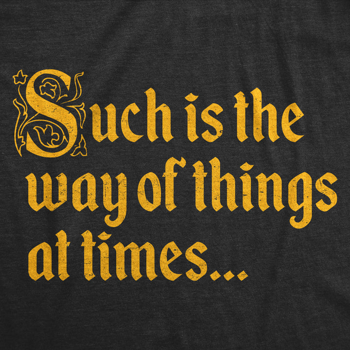 Such Is The Way Of Things At Times Men's T Shirt