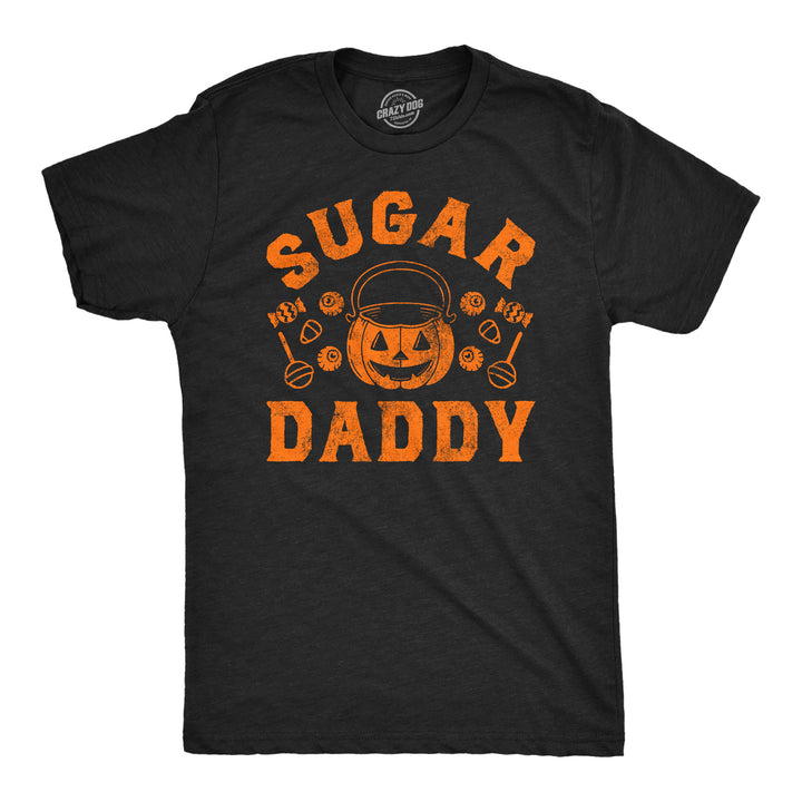 Funny Heather Black - Sugar Daddy Sugar Daddy Halloween Mens T Shirt Nerdy Halloween sarcastic Tee