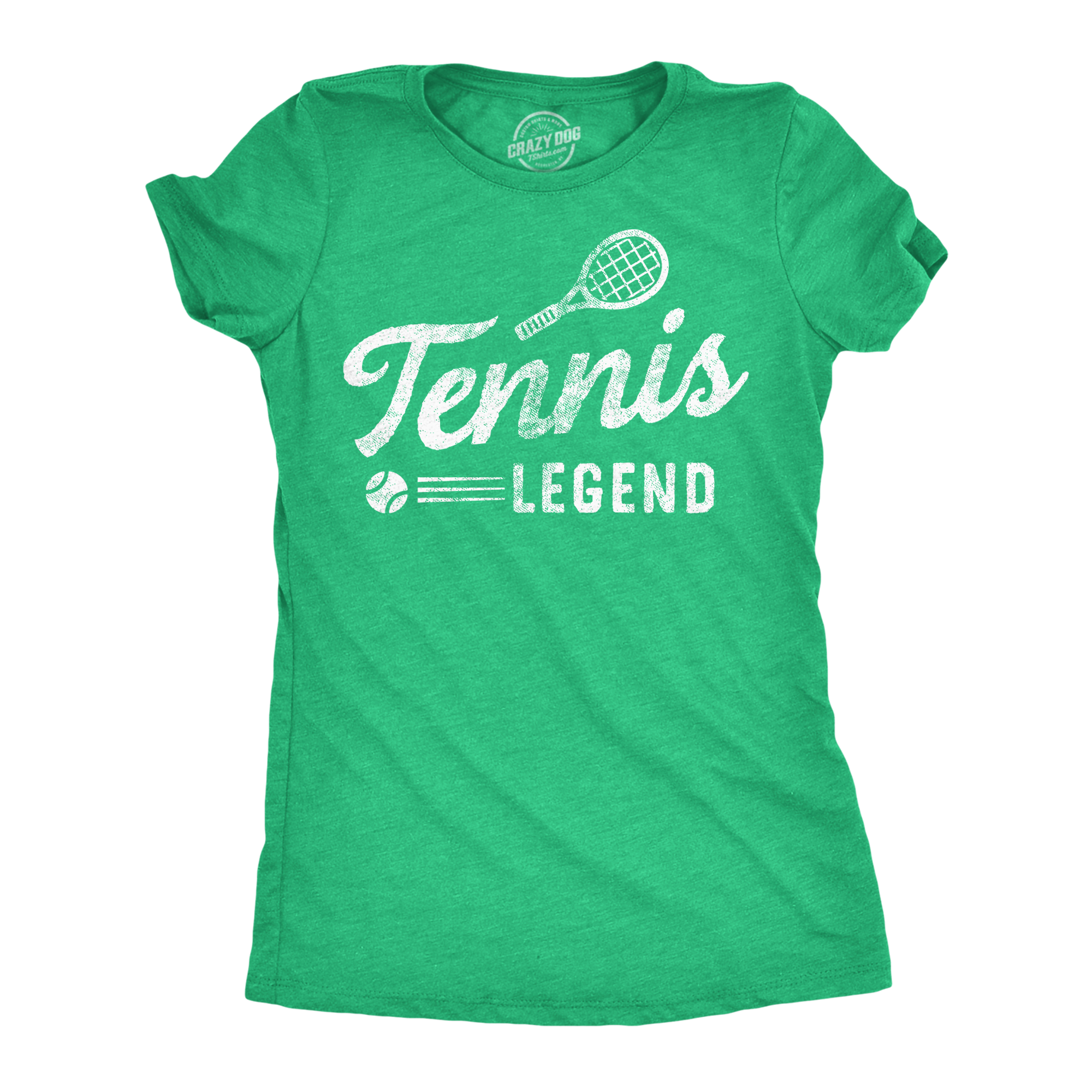 Funny Heather Green - Tennis Legend Tennis Legend Womens T Shirt Nerdy sarcastic Tee