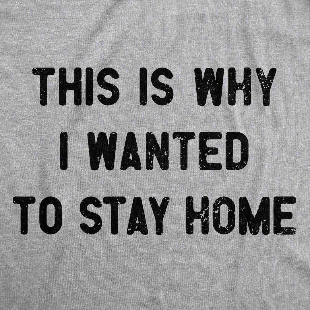 This Is Why I Wanted To Stay Home Women's T Shirt