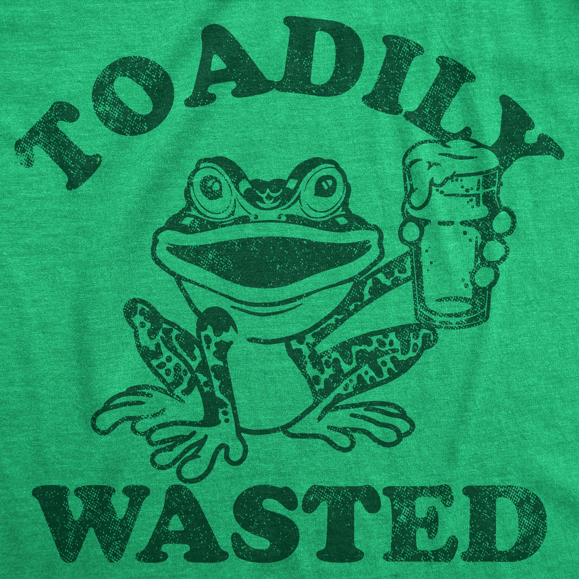 Funny Heather Green - Toadily Wasted Toadily Wasted Mens T Shirt Nerdy animal Drinking sarcastic Tee