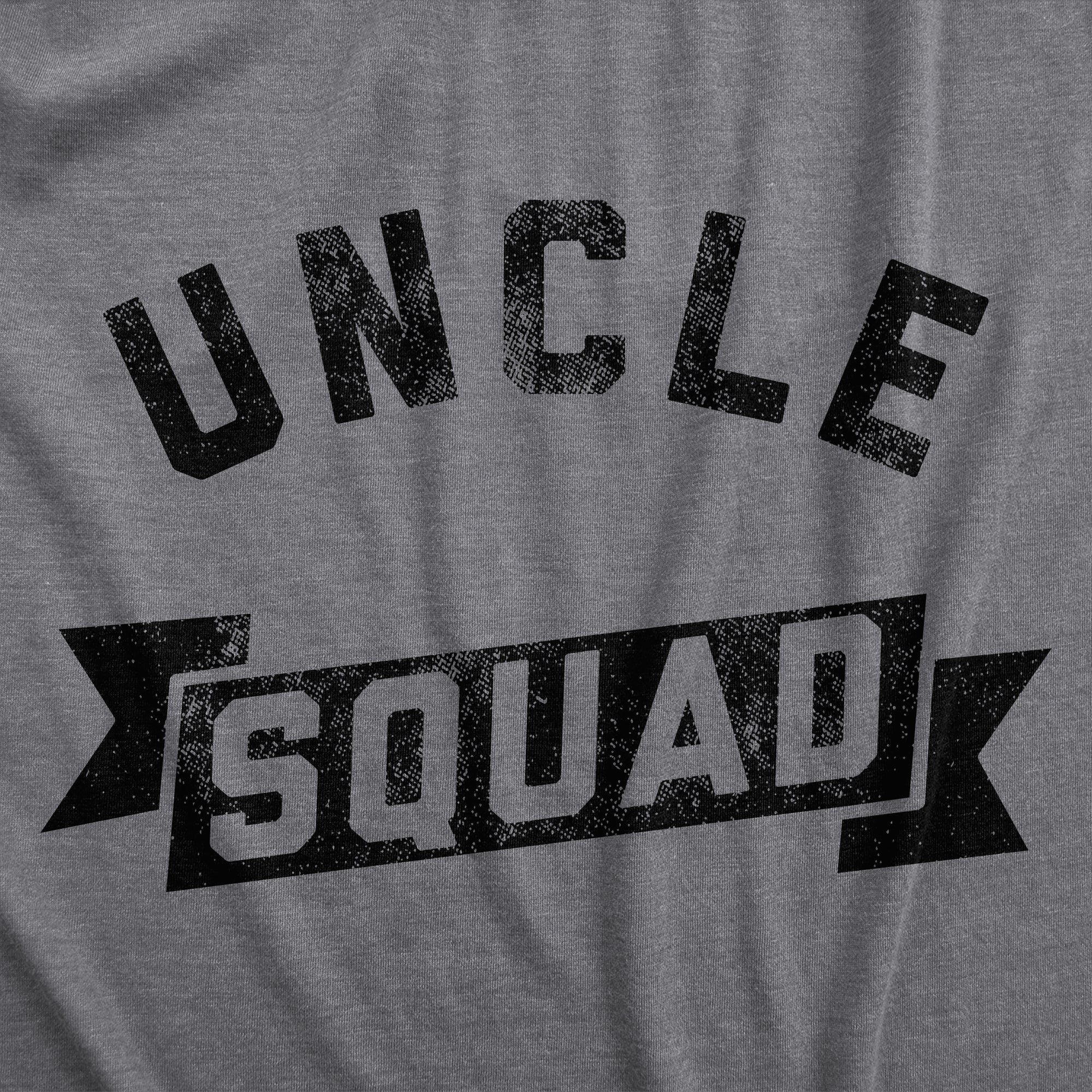 Funny Dark Heather Grey - Uncle Squad Uncle Squad Mens T Shirt Nerdy Uncle Tee
