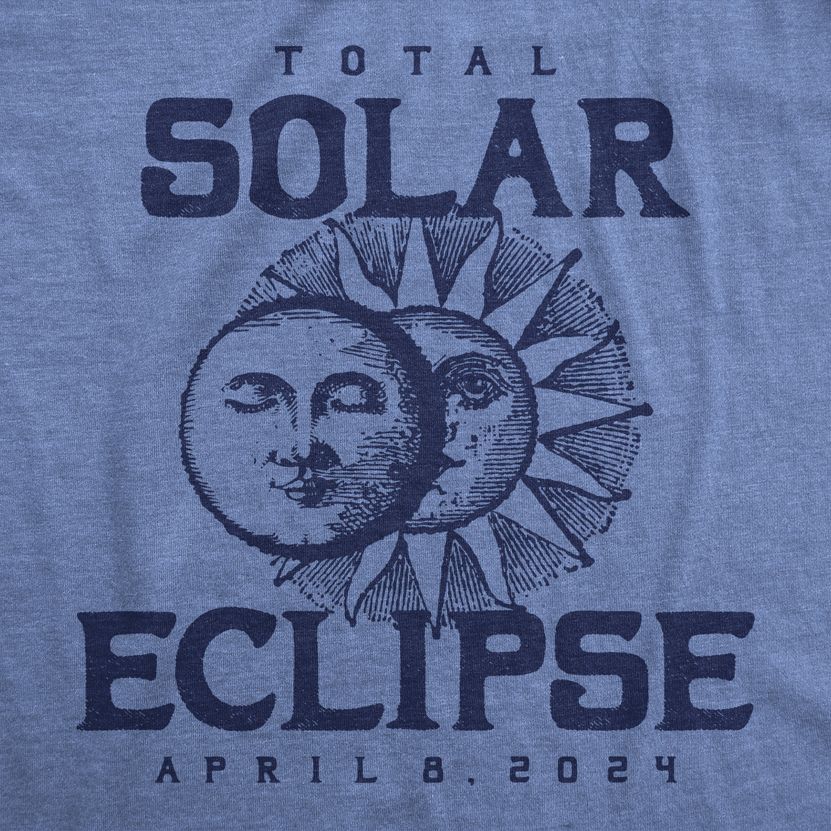 Vintage 2024 Total Solar Eclipse Women&#39;s T Shirt