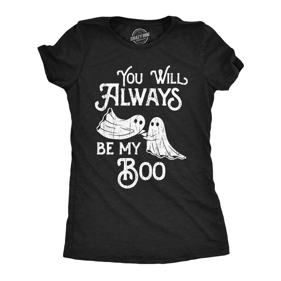 Funny Heather Black - Trapped Void You Will Always Be My Boo Womens T Shirt Nerdy Halloween Valentine's Day Tee
