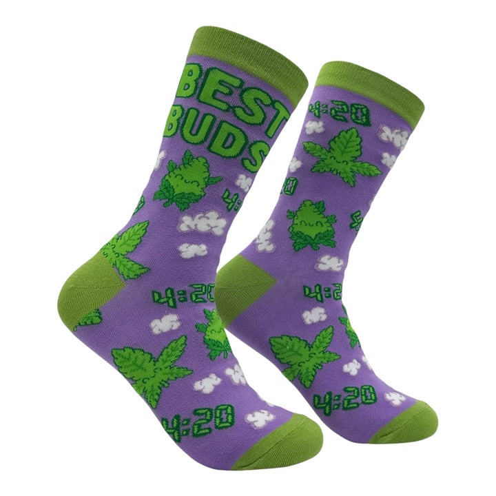Funny Multi - Best Buds Best Buds Sock Nerdy 420 Tee