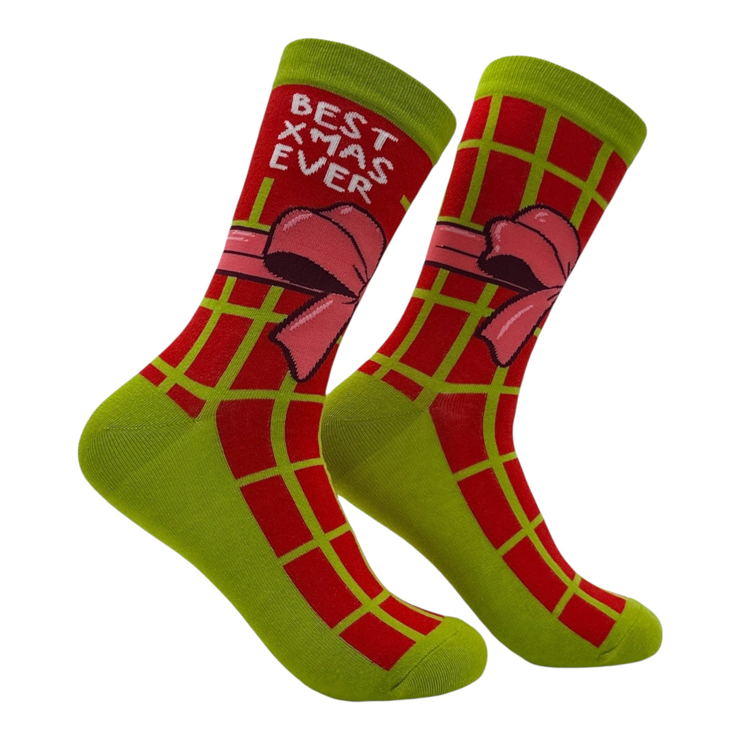 Funny Best Xmas Best Xmas Ever Sock Nerdy Christmas Tee