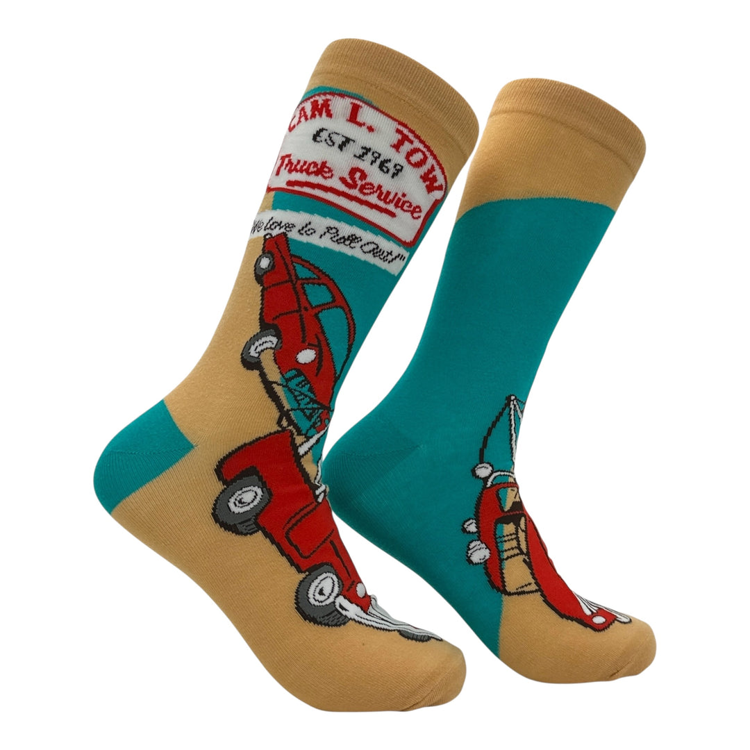 Funny Cam L Tow Cam L Tow Sock Nerdy mechanic offensive Tee