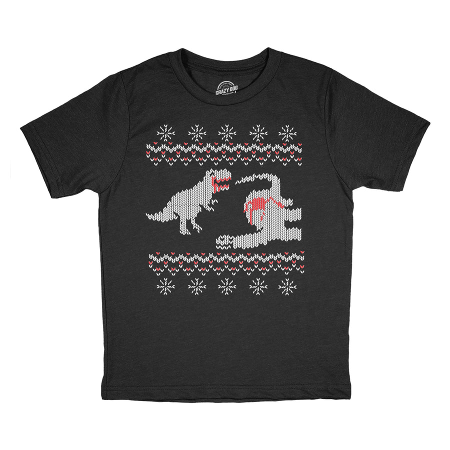 Funny Heather Black - Dinosaur Snack Dinosaur Snack Toddler T Shirt Nerdy Christmas Tee