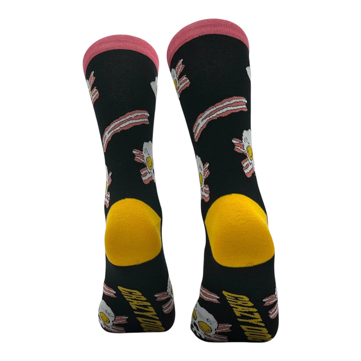 Bacon And Eggs Skull Socks