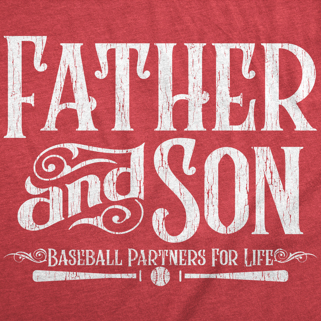 Father And Son Baseball Partners For Life Men's T Shirt