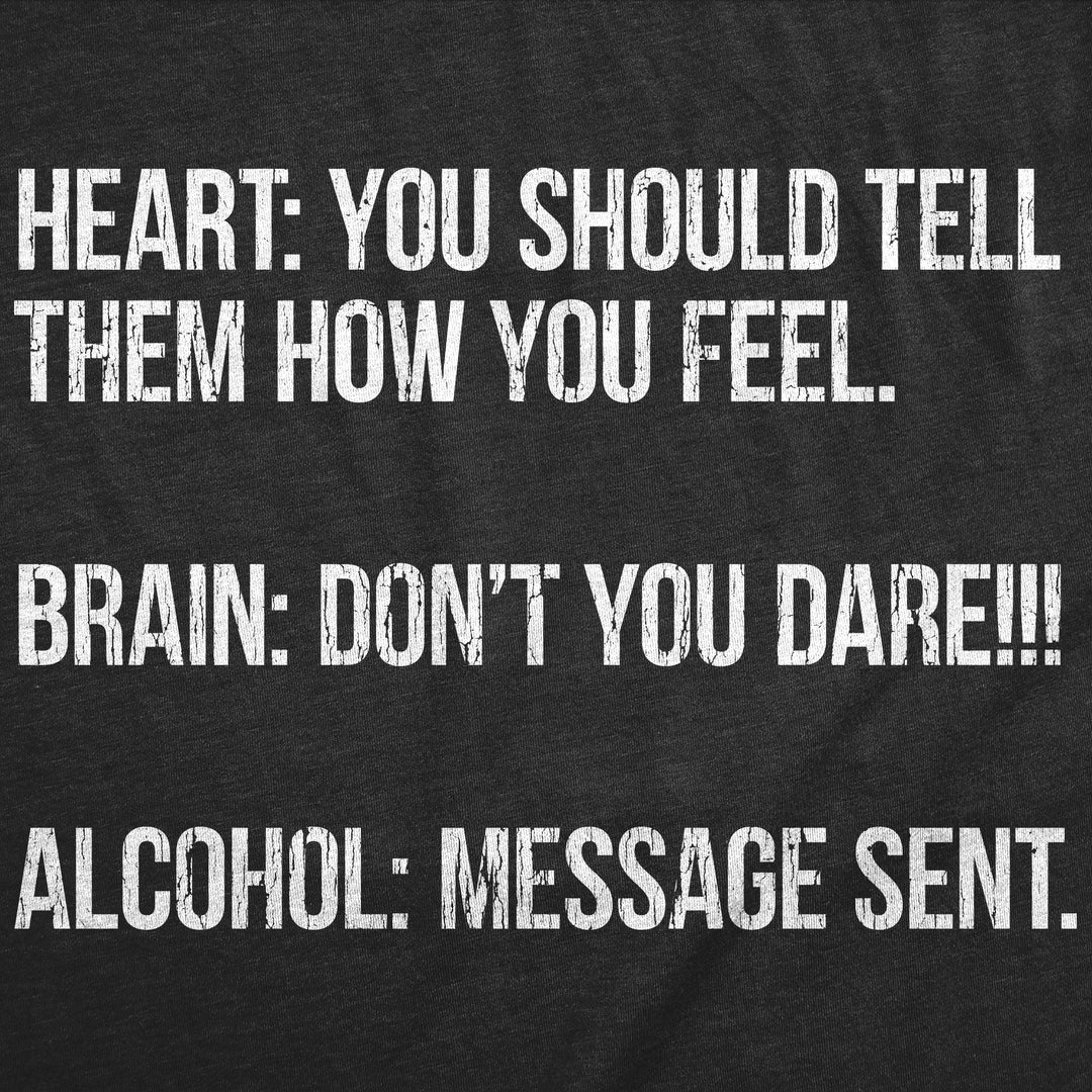 Heart Brain Alcohol Women's T Shirt