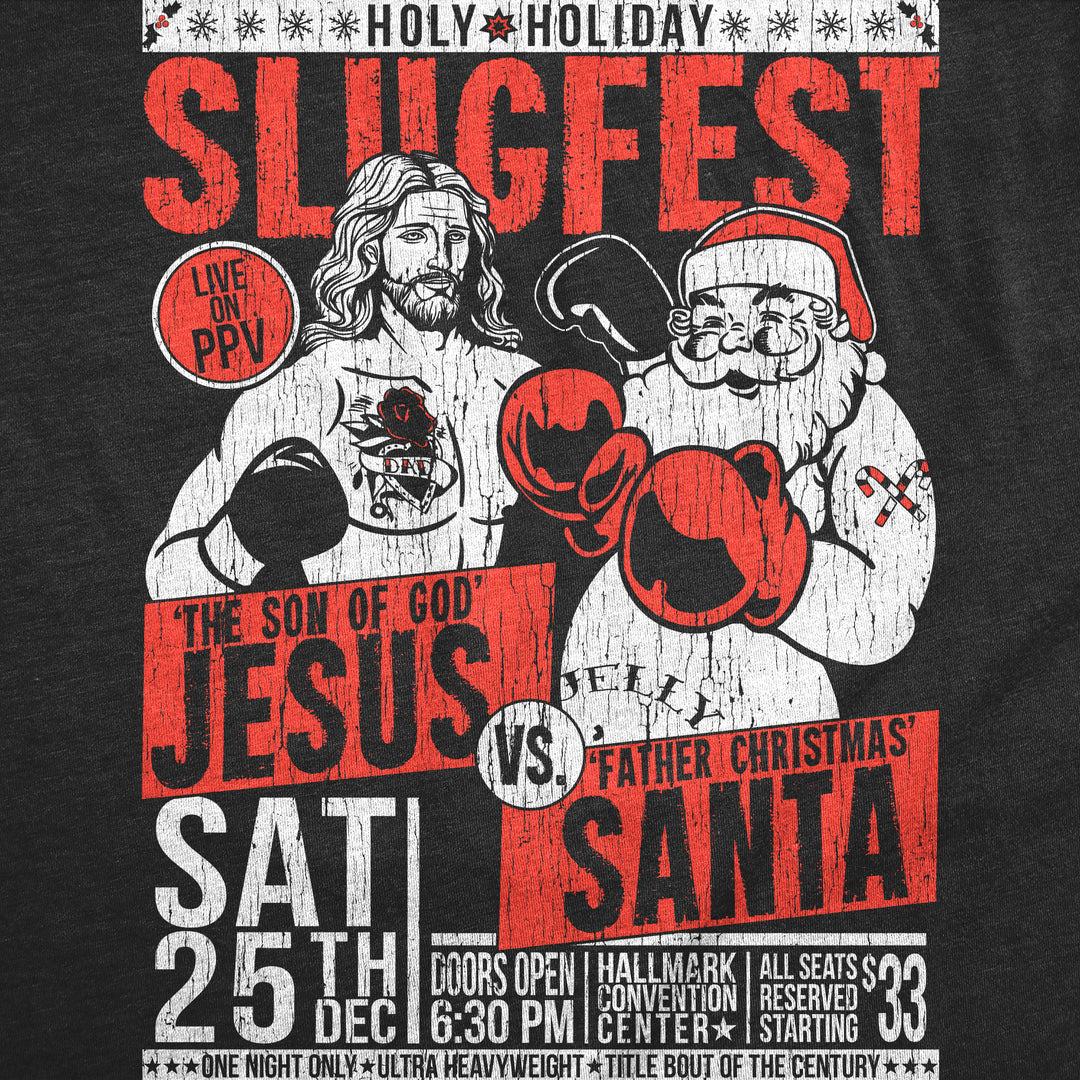 Holy Holiday Slugfest Men's T Shirt