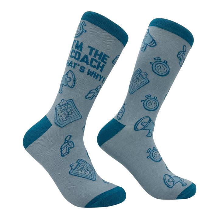 Funny Multi - Im The Coach Im The Coach Thats Why Sock Nerdy offensive Tee