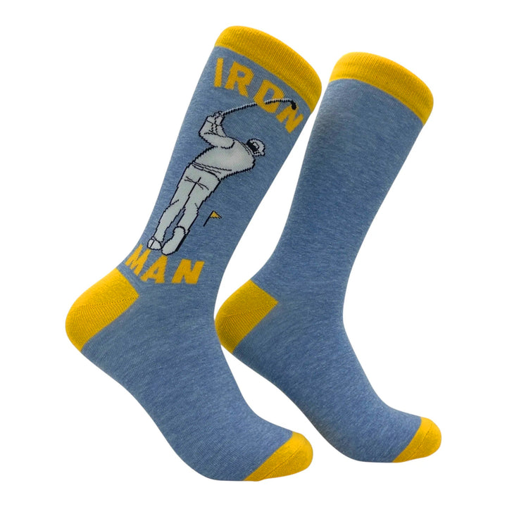 Funny Iron Golf Iron Man Golf Sock Nerdy Golf Tee