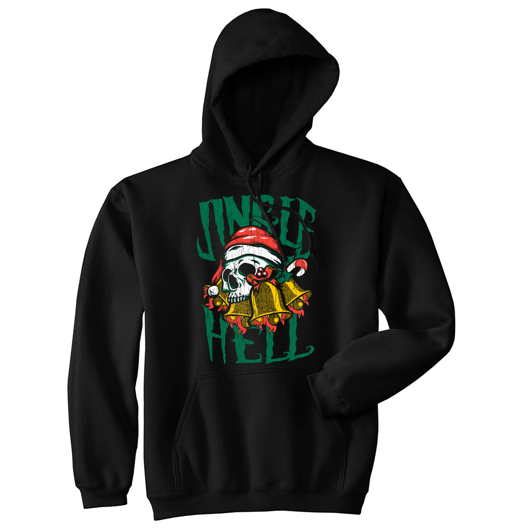 Funny Black - Jingle Hell Jingle Hell Hoodie Nerdy Christmas Tee