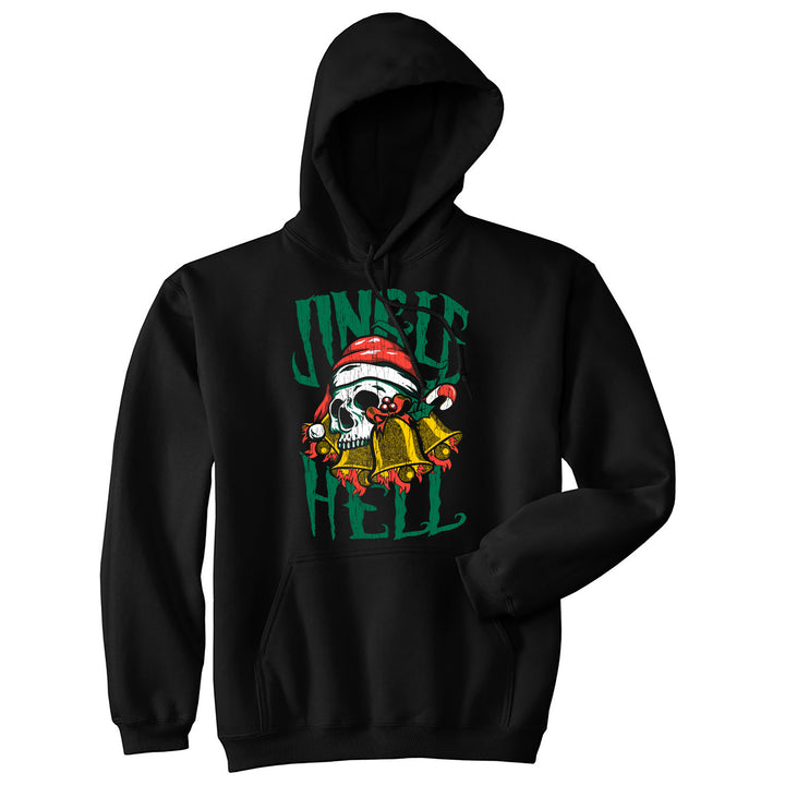 Funny Black - Jingle Hell Jingle Hell Hoodie Nerdy Christmas Tee