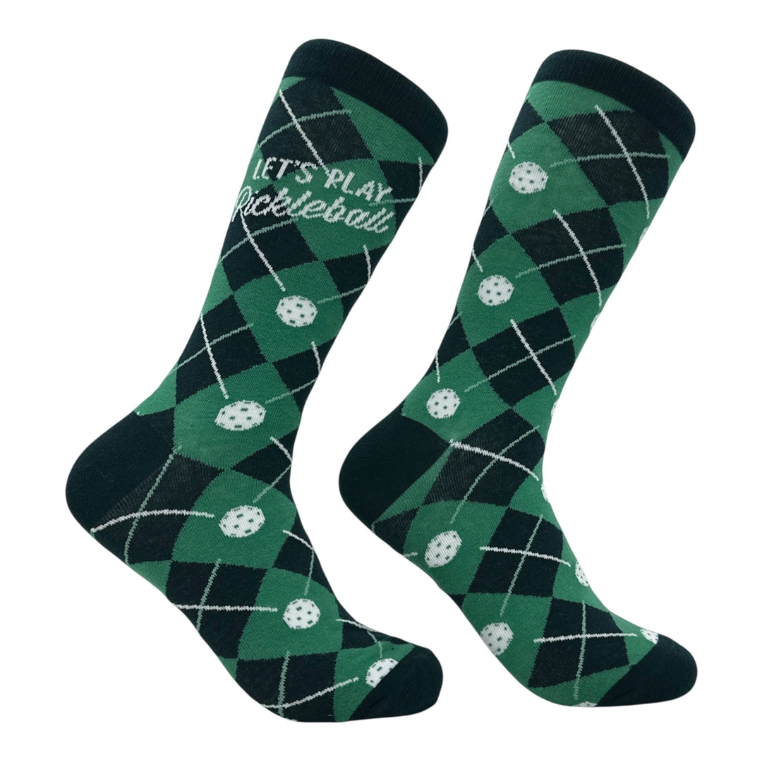 Funny Multi - Lets Play Pickleball Lets Play Pickleball Sock Nerdy pickleball Tee