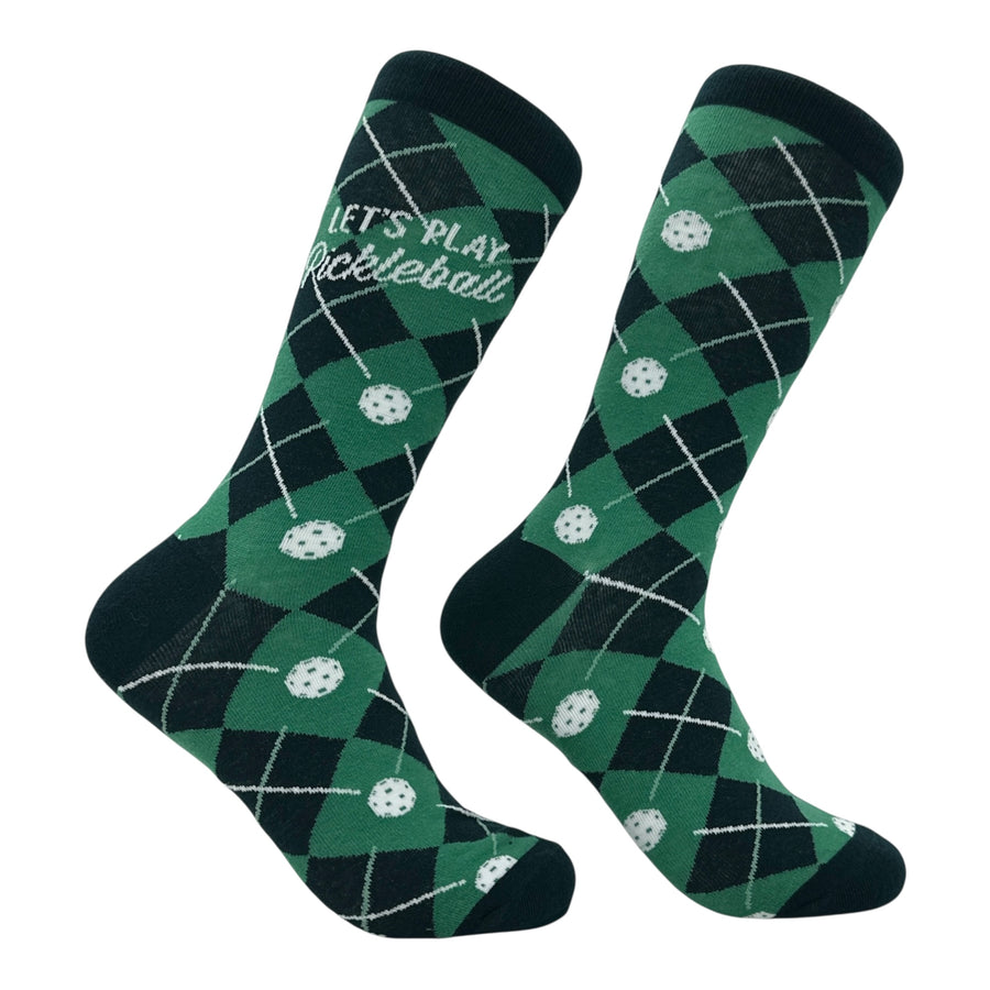 Funny Multi - Lets Play Pickleball Lets Play Pickleball Sock Nerdy pickleball Tee