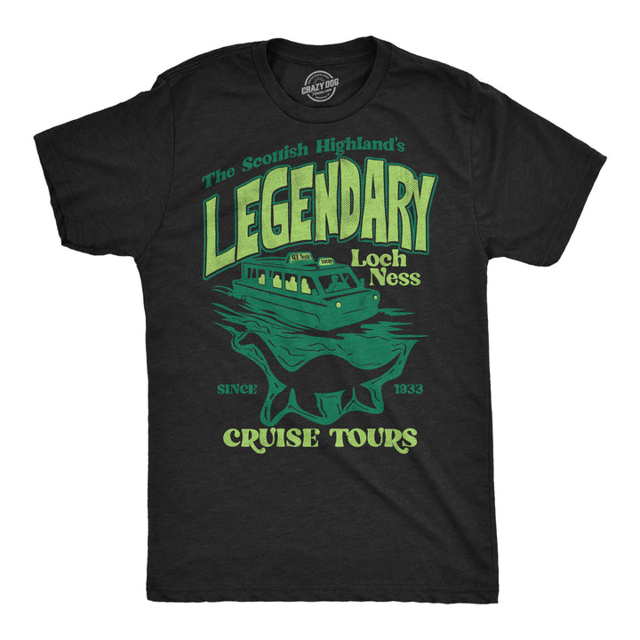 Funny Heather Black - Loch Ness Cruise Tours Lengendary Loch Ness Cruise Tours Mens T Shirt Nerdy animal Tee