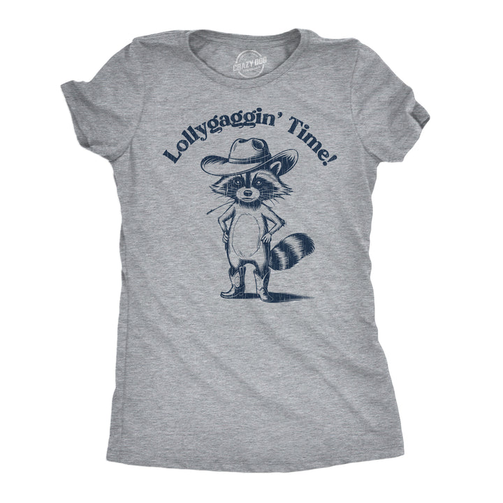 Funny Light Heather Grey  - Lollygaggin Lollygaggin Time Womens T Shirt Nerdy sarcastic Tee