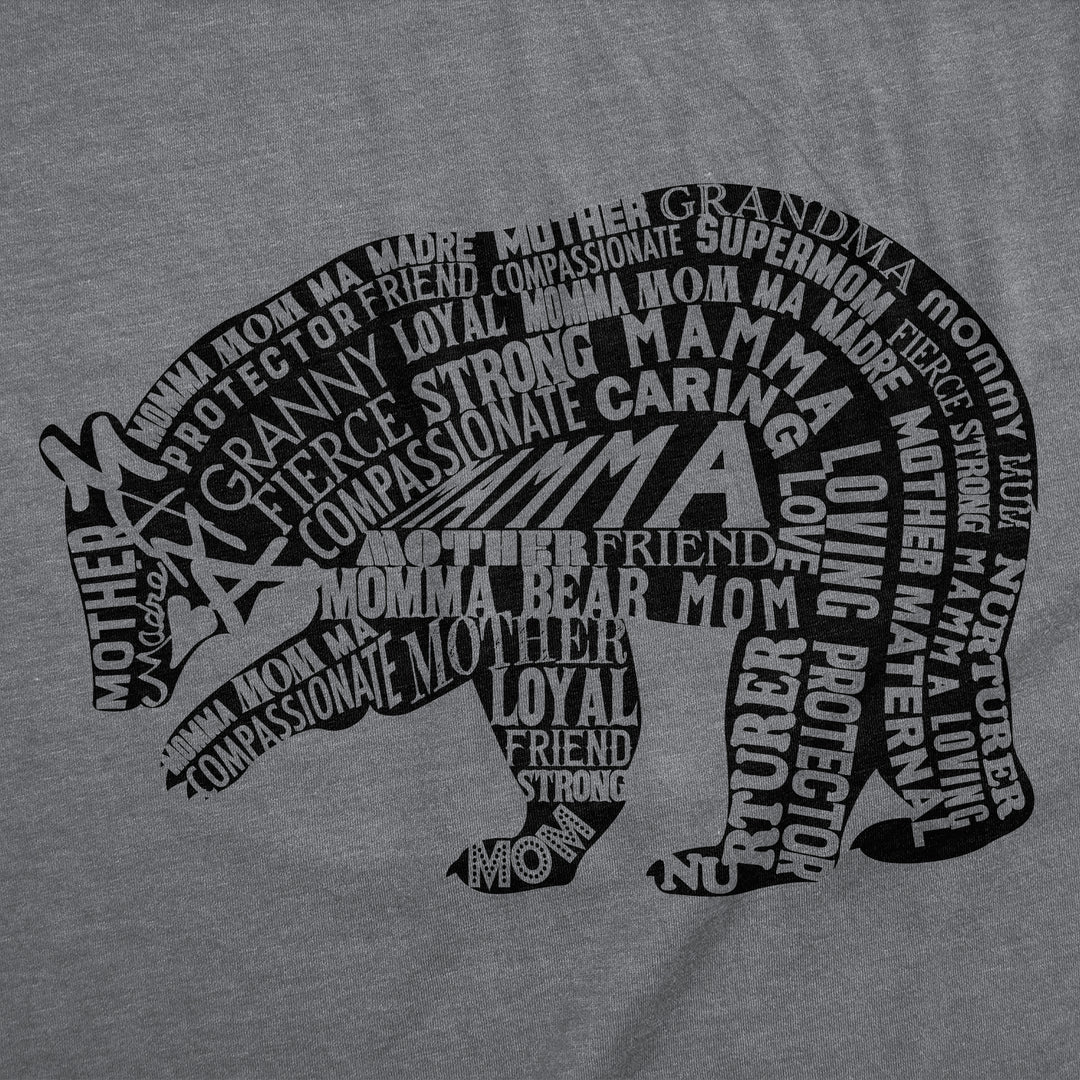 Mama Bear Text Women's T Shirt