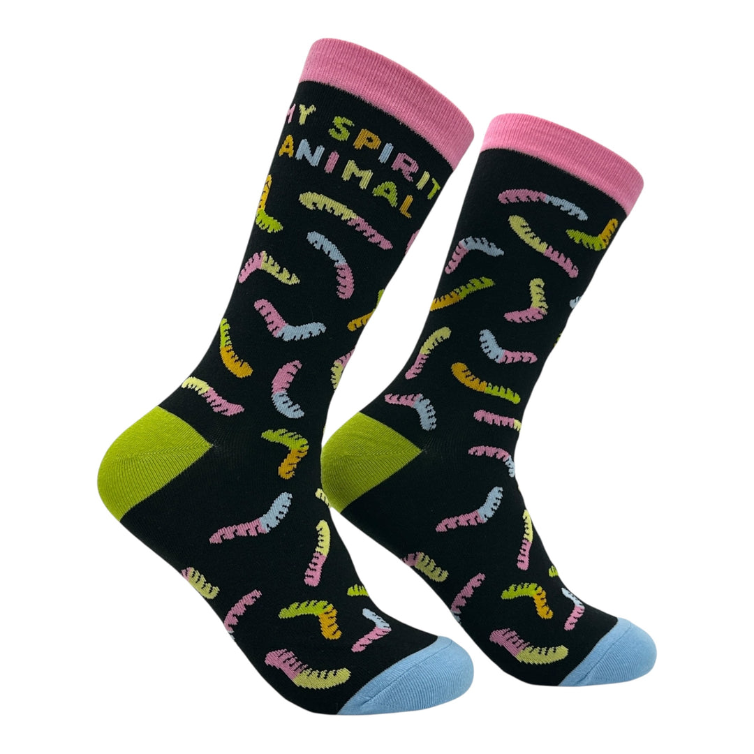 Funny Multi - Gummy Worms My Spirit Animal Gummy Worm Sock Nerdy food Tee