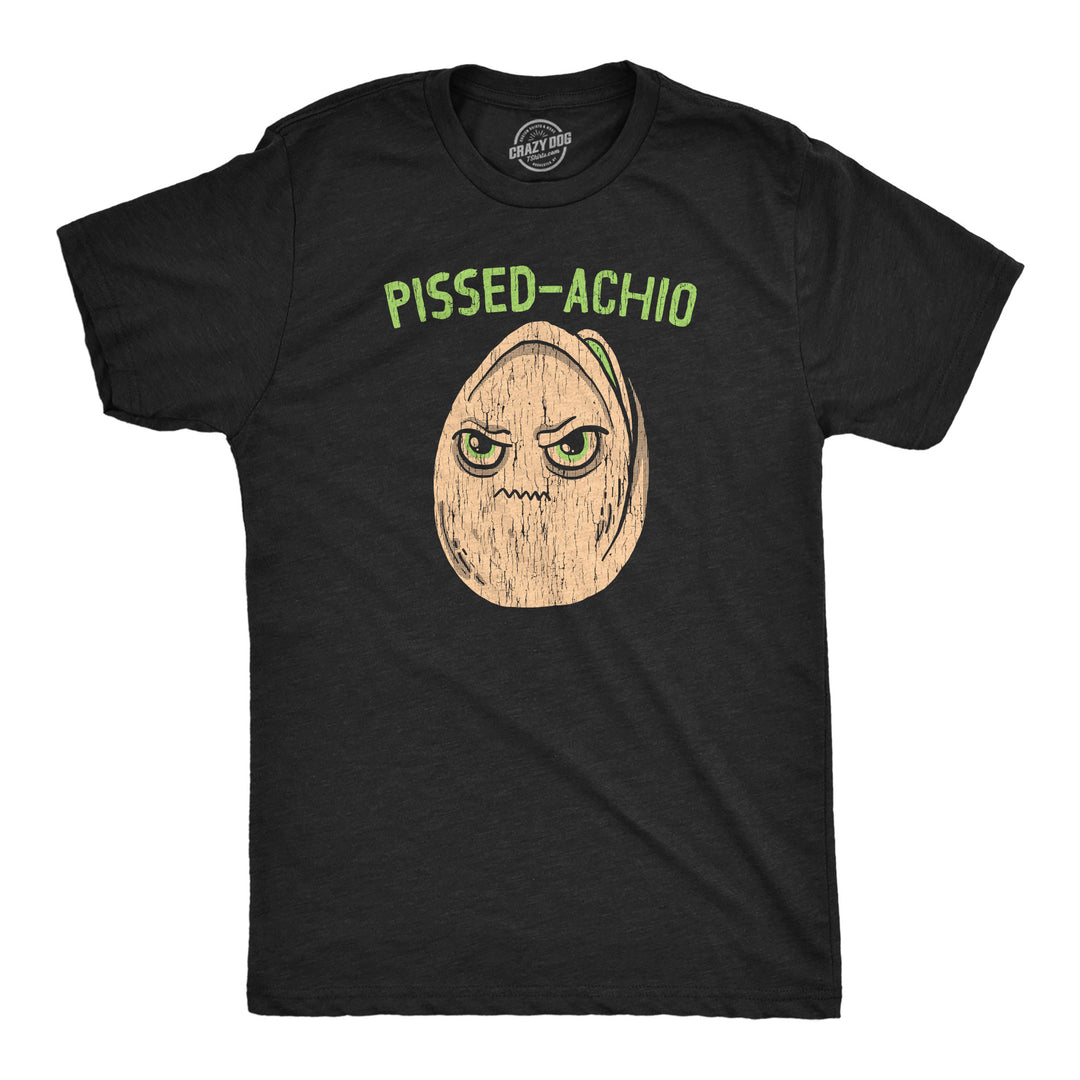 Funny Heather Black - Pissed Achio Pissed Achio Mens T Shirt Nerdy sarcastic food Tee