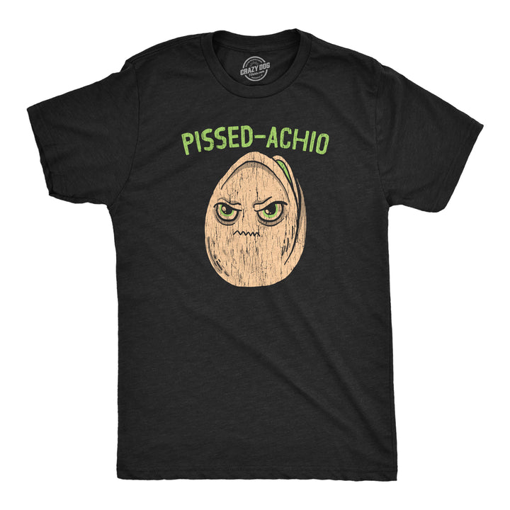 Funny Heather Black - Pissed Achio Pissed Achio Mens T Shirt Nerdy sarcastic food Tee