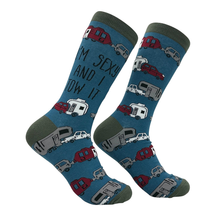 Funny Multi - Sexy Tow It Im Sexy And I Tow It Sock Nerdy mechanic Tee