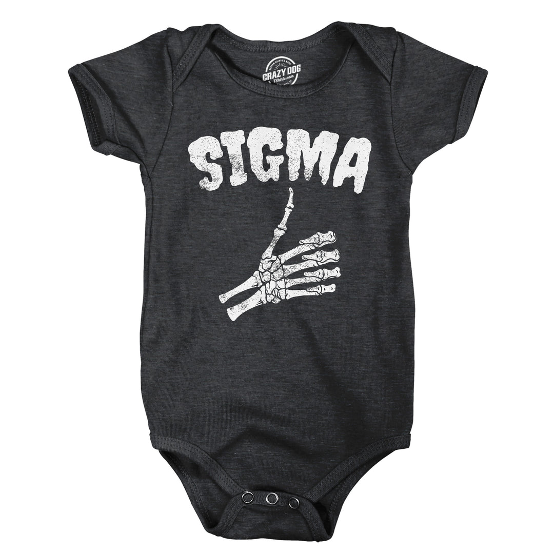 Funny Heather Black - Sigma Sigma Onesie Nerdy Halloween Tee