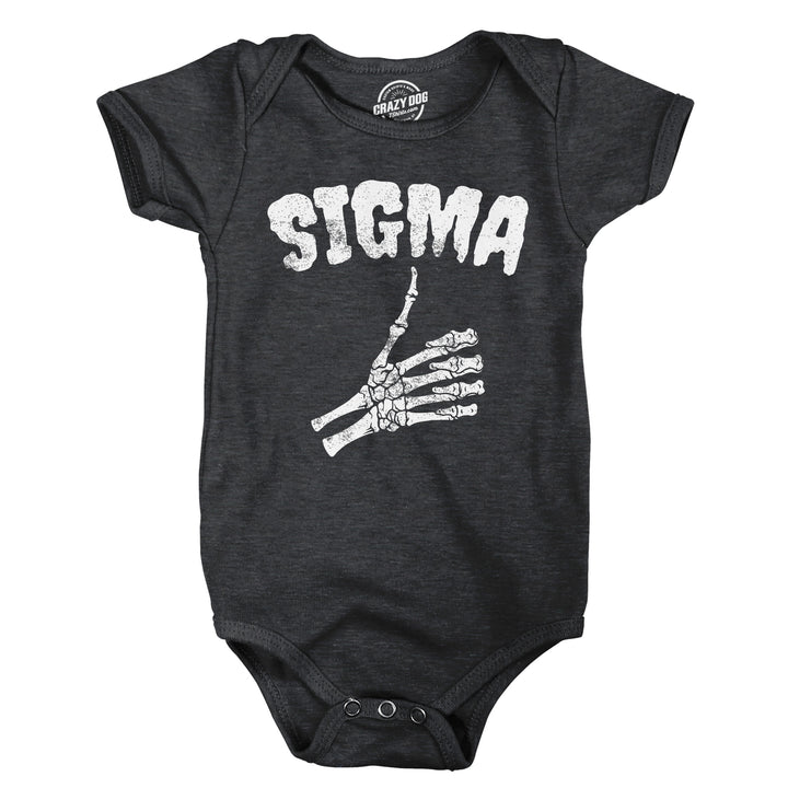 Funny Heather Black - Sigma Sigma Onesie Nerdy Halloween Tee