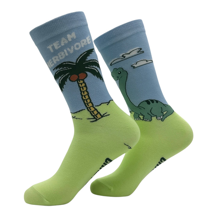 Funny Team Herbivore Team Herbivore Sock Nerdy Dinosaur Tee