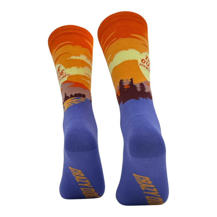 Think Outside No Box Necessary Socks