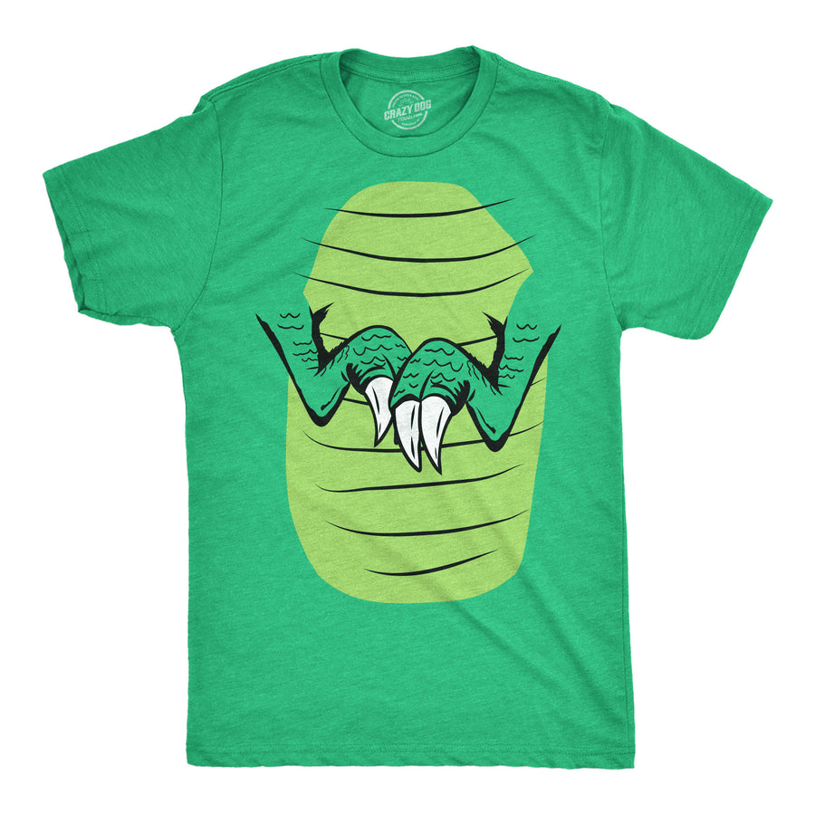 Funny Heather Green - T Rex Body T Rex Body Mens T Shirt Nerdy Dinosaur Tee