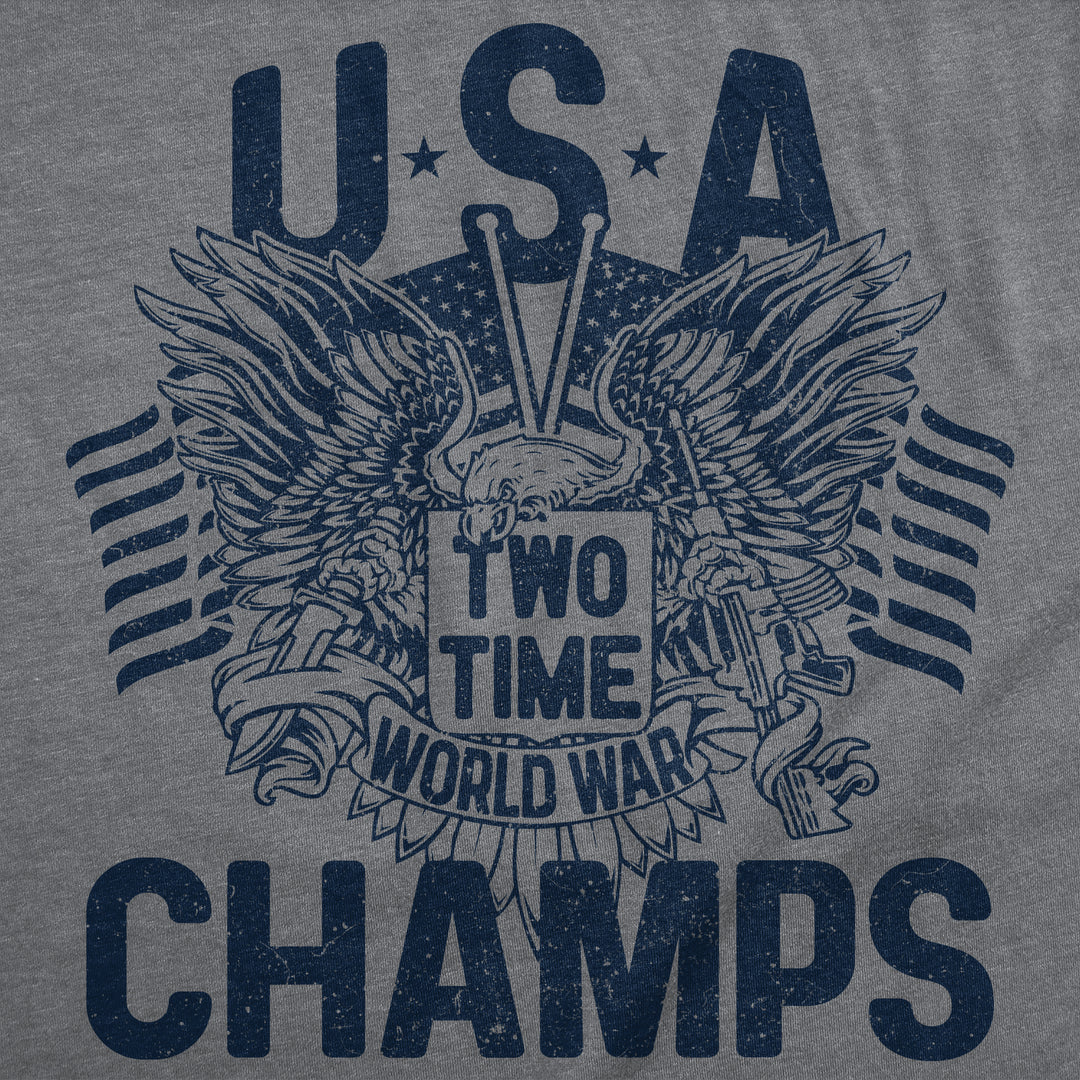 USA Two Time World War Champs Men's T Shirt