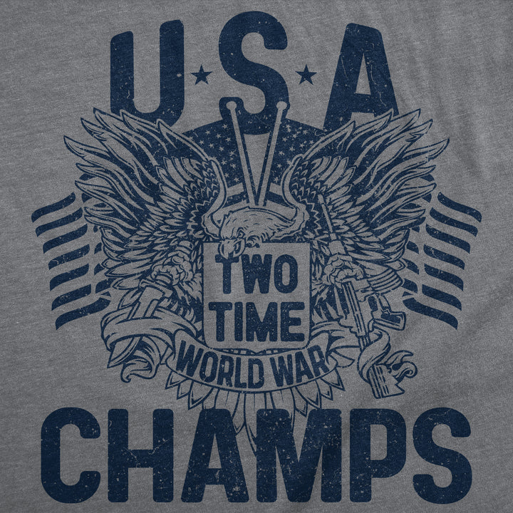 USA Two Time World War Champs Men's T Shirt