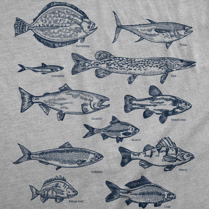 Vintage Fish With Names Men's T Shirt