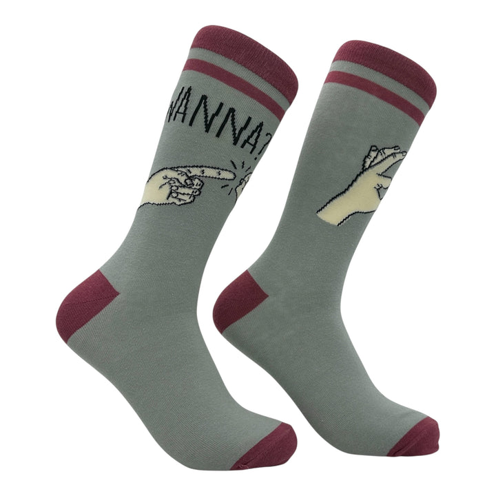 Funny Wanna Screw Wanna Screw Sock Nerdy sex offensive Tee