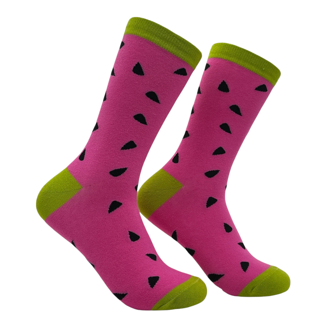 Funny Multi - Watermelon Watermelon Sock Nerdy food Tee