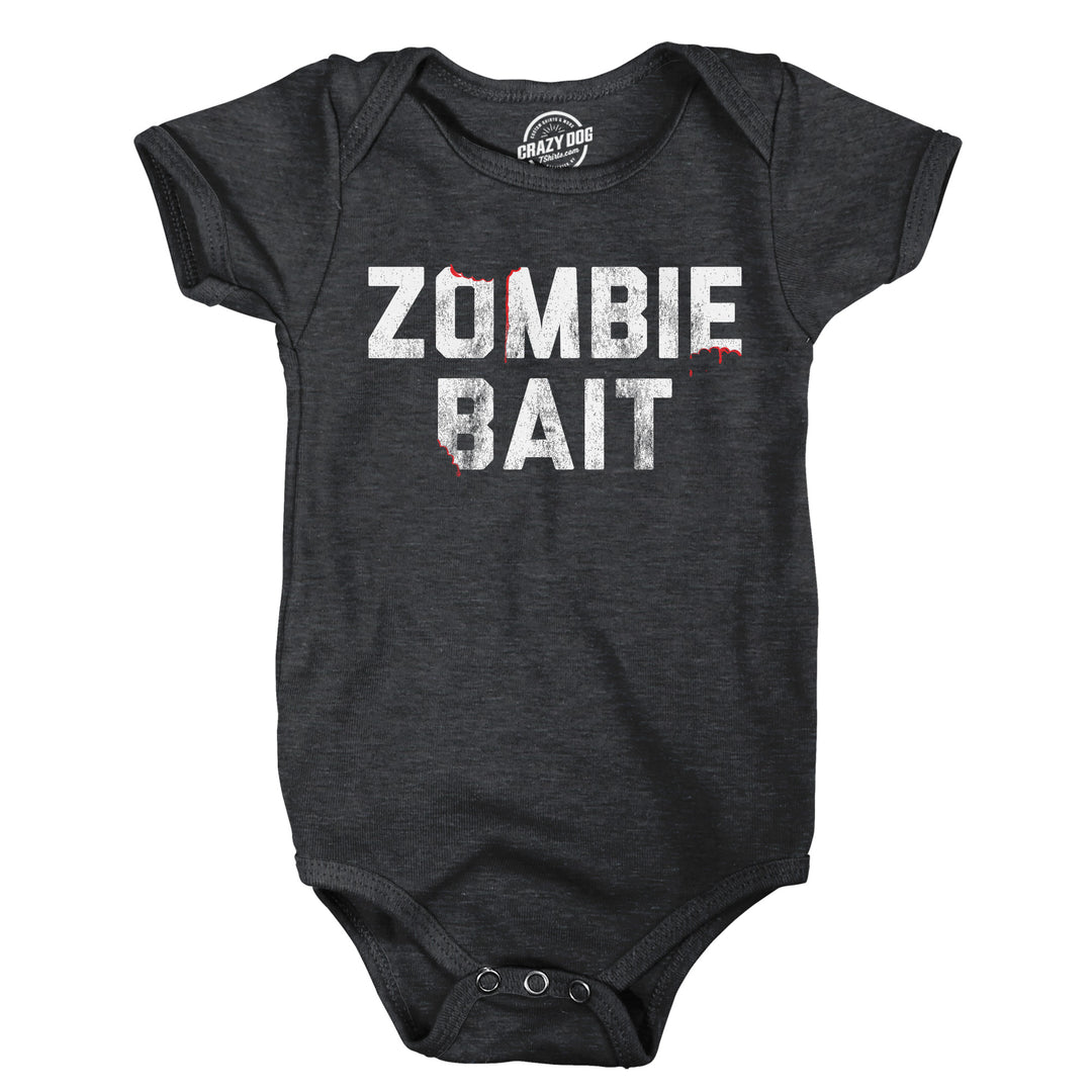 Funny Heather Black - Zombie Bait Zombie Bait Onesie Nerdy Halloween Zombie Tee