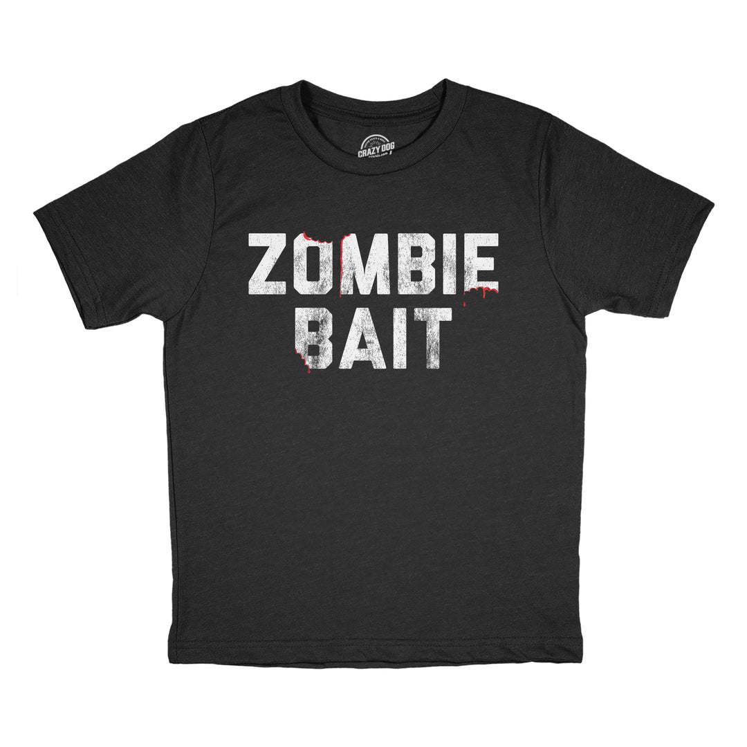 Funny Heather Black - Zombie Bait Zombie Bait Toddler T Shirt Nerdy Halloween Zombie Tee