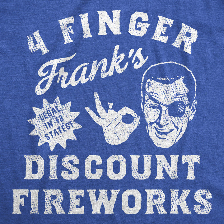 4 Finger Franks Discount Fireworks Men's T Shirt