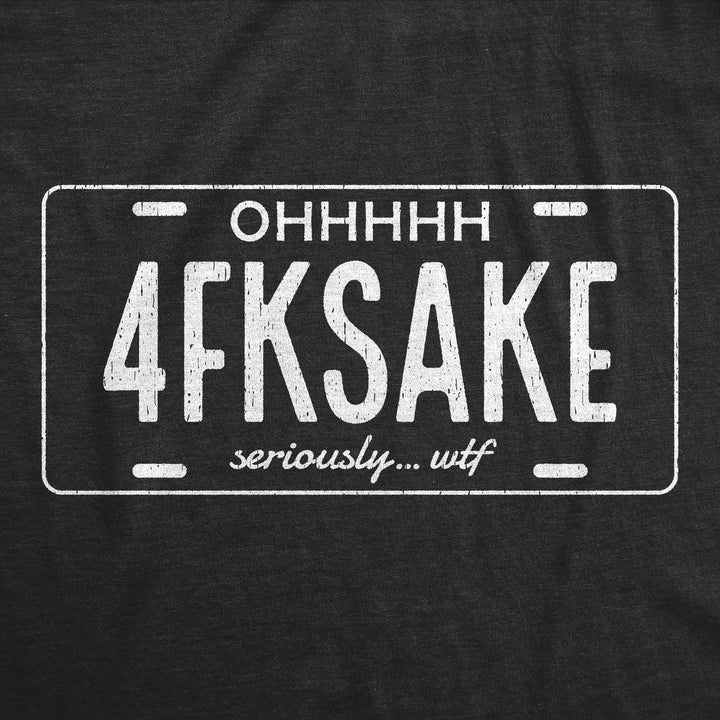 4FKSAKE License Plate Men's T Shirt
