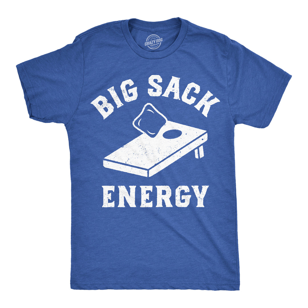 Funny Heather Royal - Big Sack Cornhole Big Sack Energy Cornhole Mens T Shirt Nerdy Toilet Tee