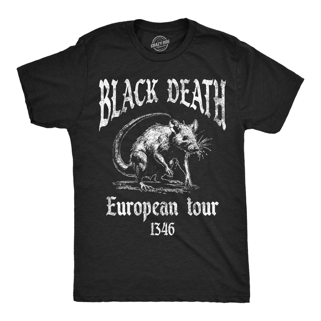 Funny Heather Black - Black Death Black Death European Tour 1346 Mens T Shirt Nerdy music Tee