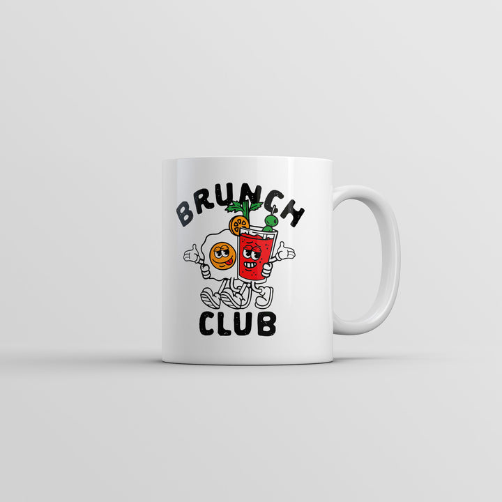 Funny White Brunch Club Coffee Mug Nerdy food Tee