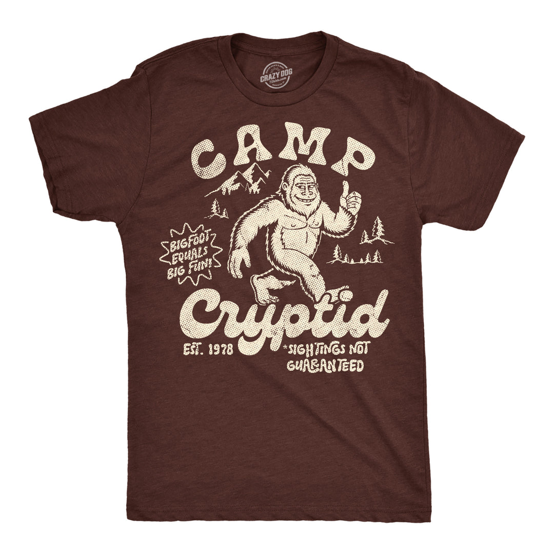 Funny Heather Brown - Camp Cryptid Camp Cryptid Mens T Shirt Nerdy sarcastic camping Tee