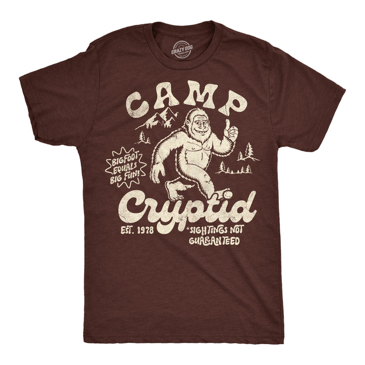 Funny Heather Brown - Camp Cryptid Camp Cryptid Mens T Shirt Nerdy sarcastic camping Tee