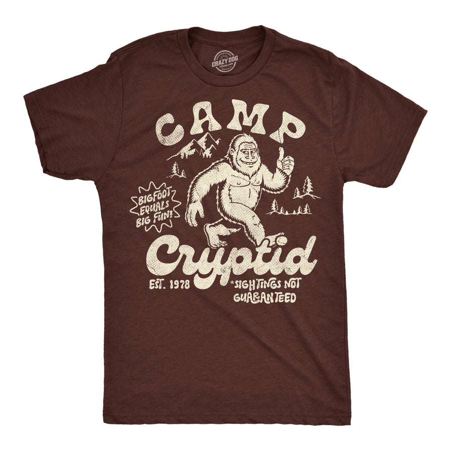 Funny Heather Brown - Camp Cryptid Camp Cryptid Mens T Shirt Nerdy sarcastic camping Tee